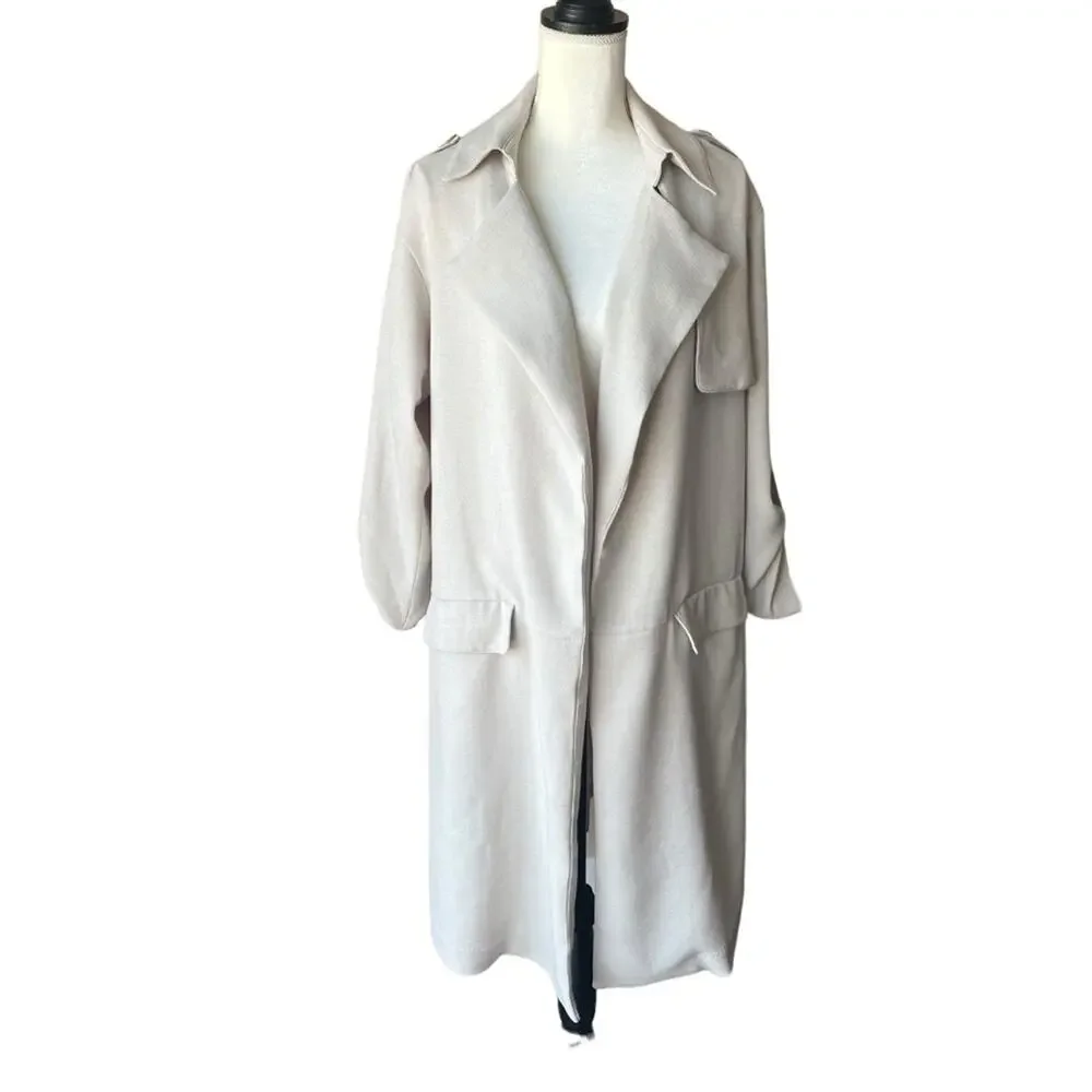 B New York Soft Summer Trench Coat Over size like new Size Small